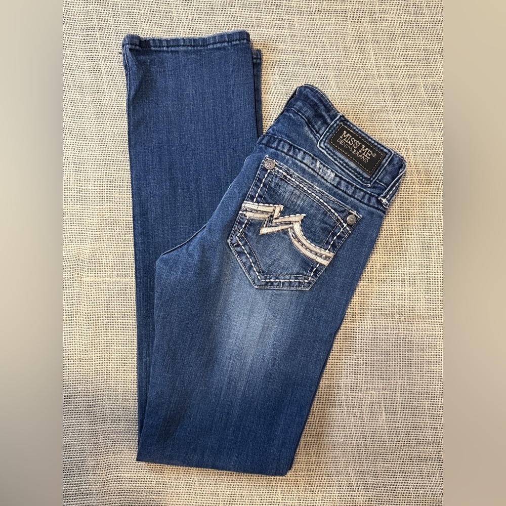Miss Me Indigo Jeans with Embroidered Pocket